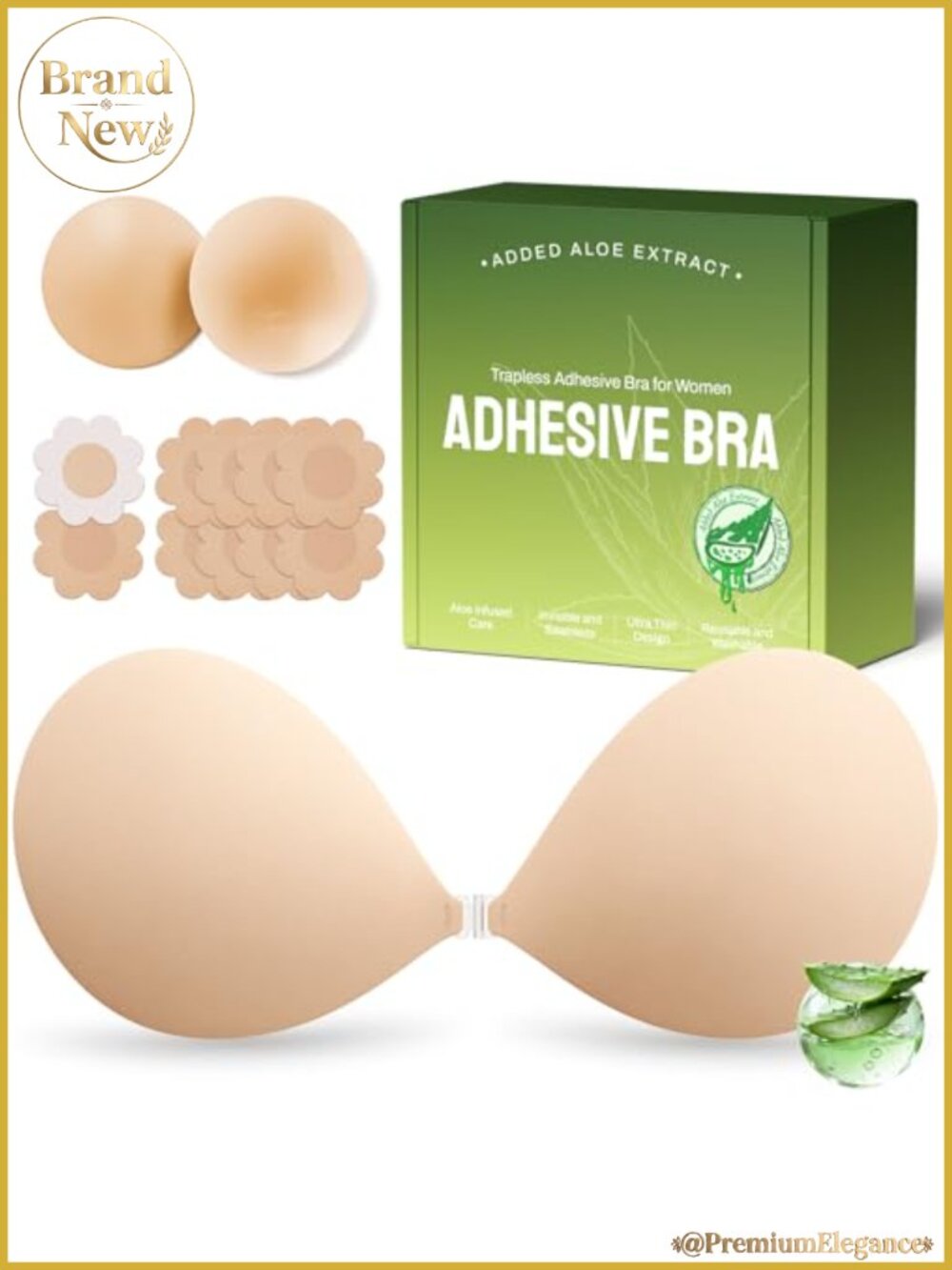 Adhesive Strapless Push Up Silicone Sticky Bra Reusable Backless Dress